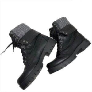NEW MIA Black Ankle Combat Biker Boots Size 8.5
